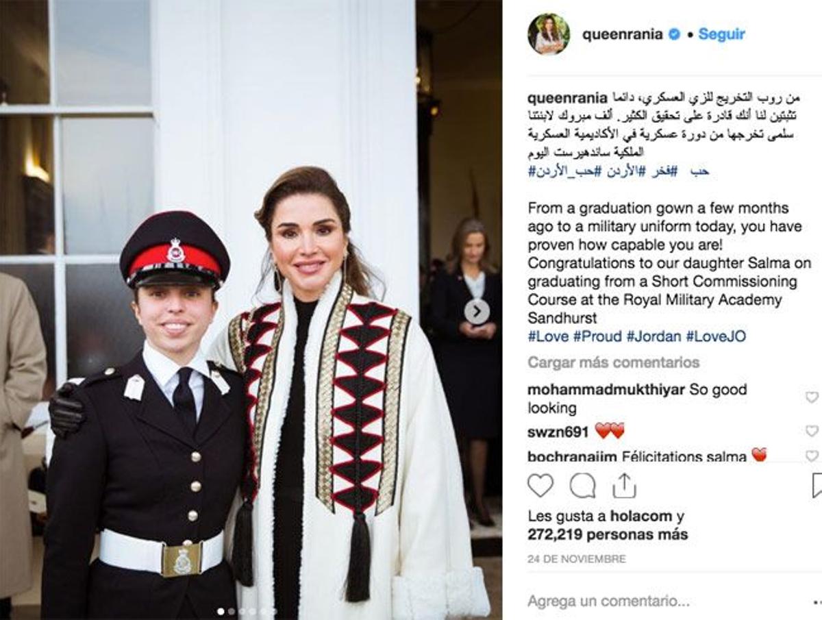 Rania de Jordania y su hija Salma