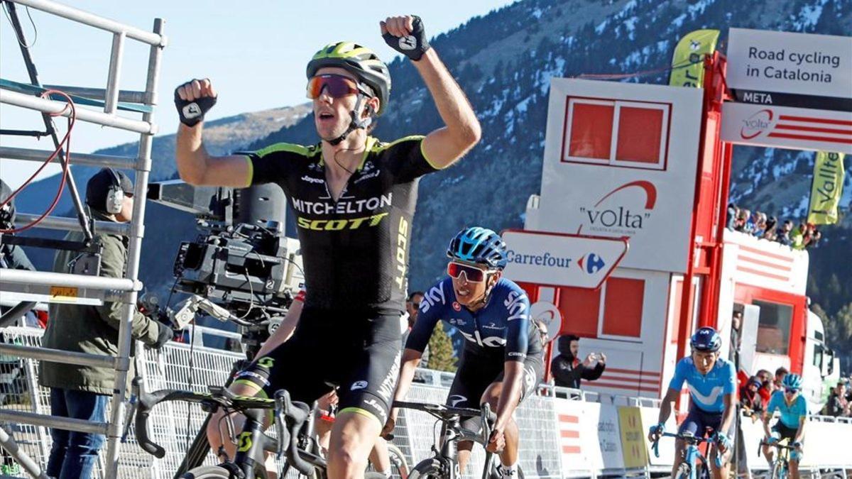 Adam Yates triunfó en la etapa reina de la Volta a Catalunya