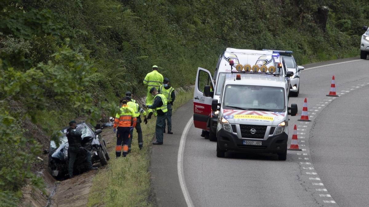 Un accidente de tráfico de este fin de semana en la Variante