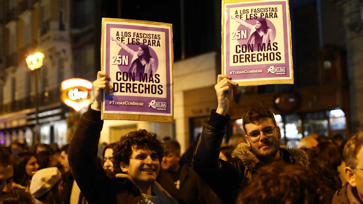 Zaragoza se echa a la calle contra la violencia machista