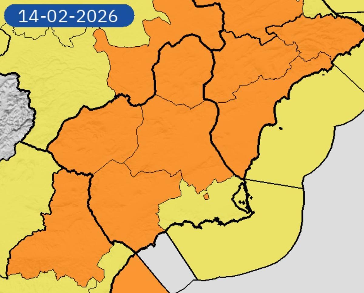 Mapa de alertas para este sábado