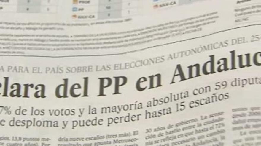 Las encuestas dan la victoria clara al PP en Andalucía