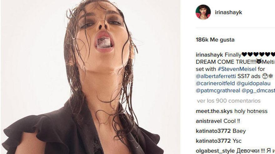 Irina Shayk publica su posado más sexy en Instagram
