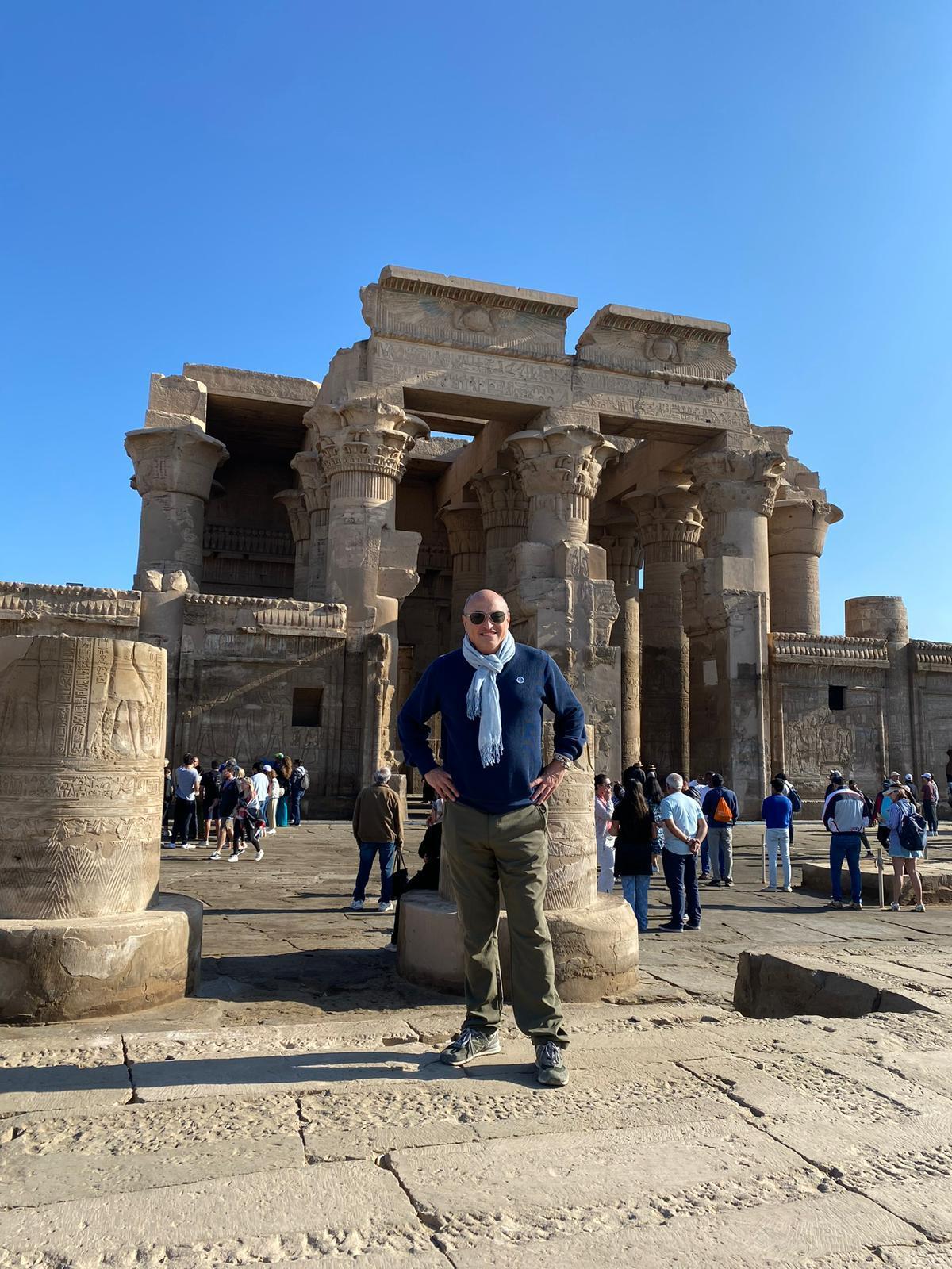 Eric Frattini, periodista y explorador, en una de sus últimas visitas a Egipto.