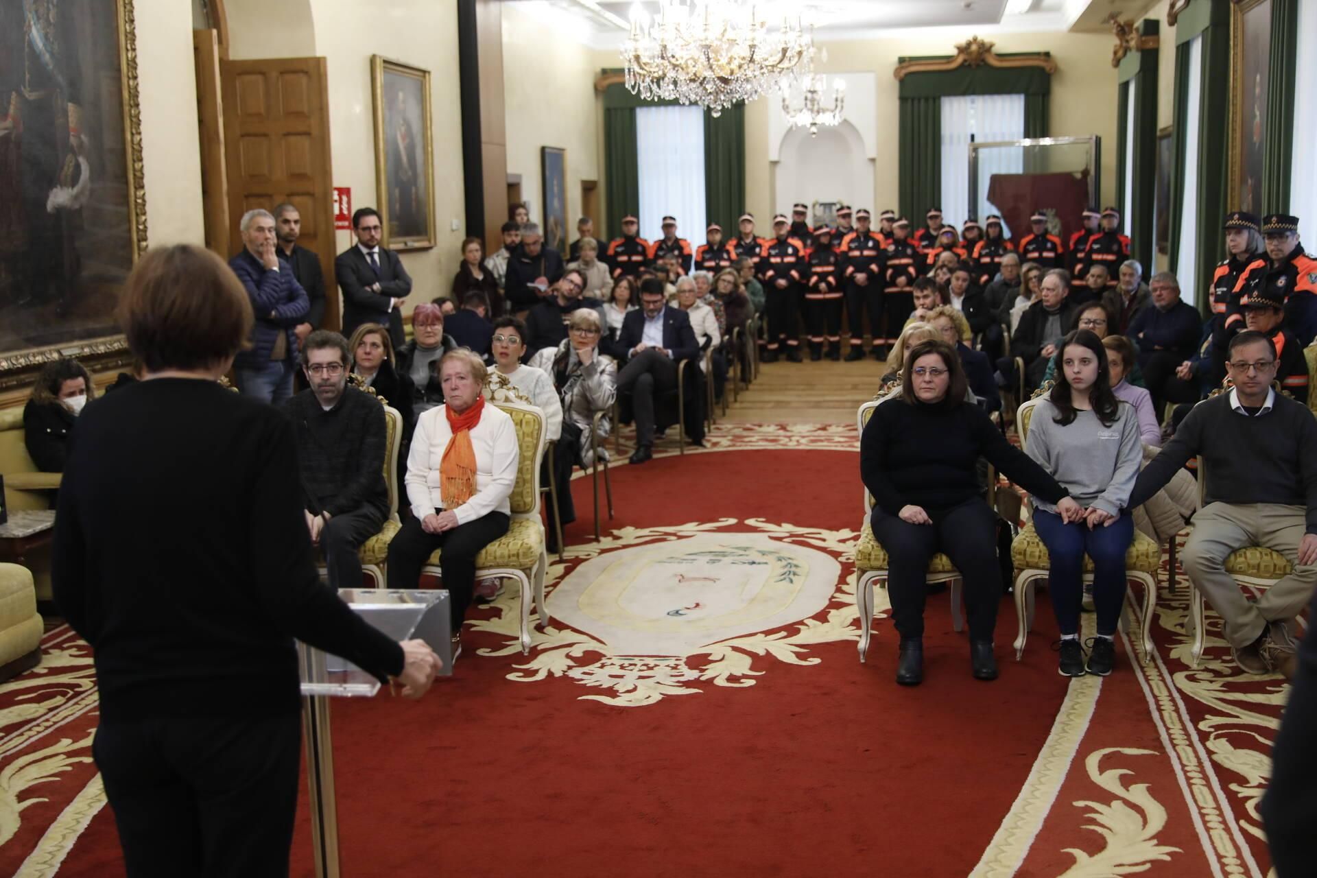 Emotivo homenaje a Inés Sánchez, la voluntaria de Protección Civil gijonesa fallecida en un accidente de tráfico en León