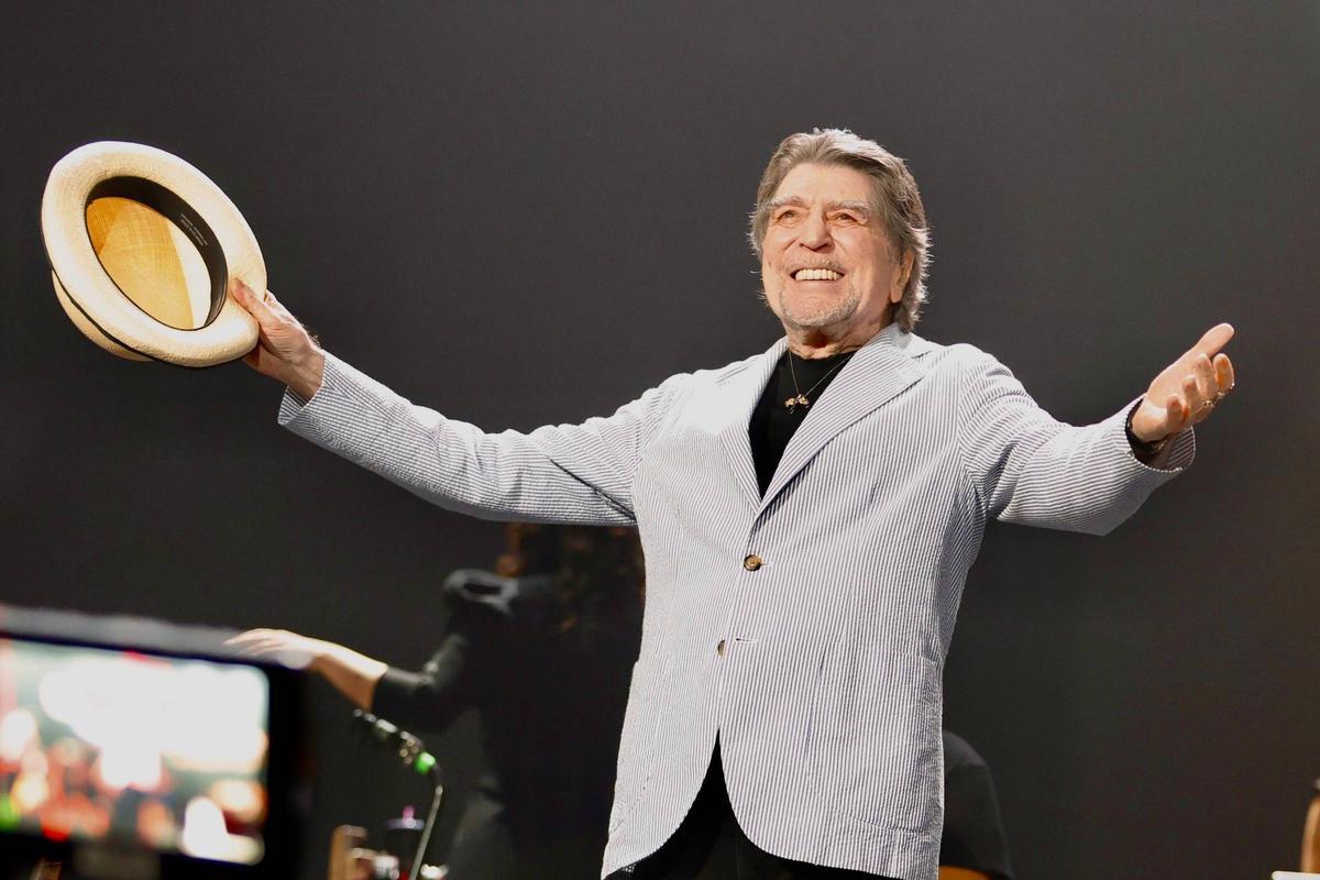 Joaquín Sabina, en su concierto el 9 de octubre en València.