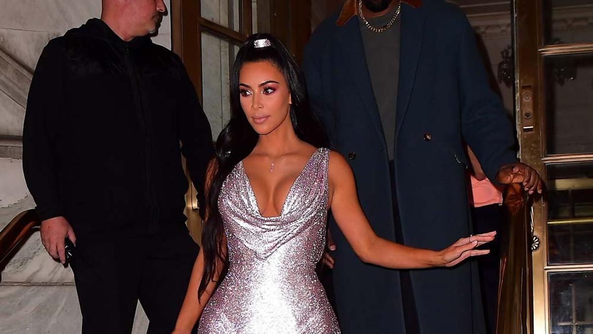 Kim Kardashian, con minivestido de lentejuelas en la fría noche neoyorquina