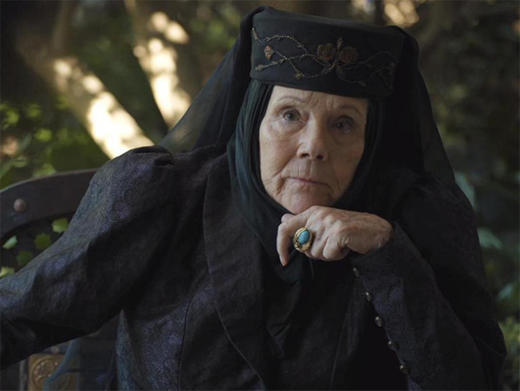 Diana Rigg como Olenna en 'Juego de Tronos'