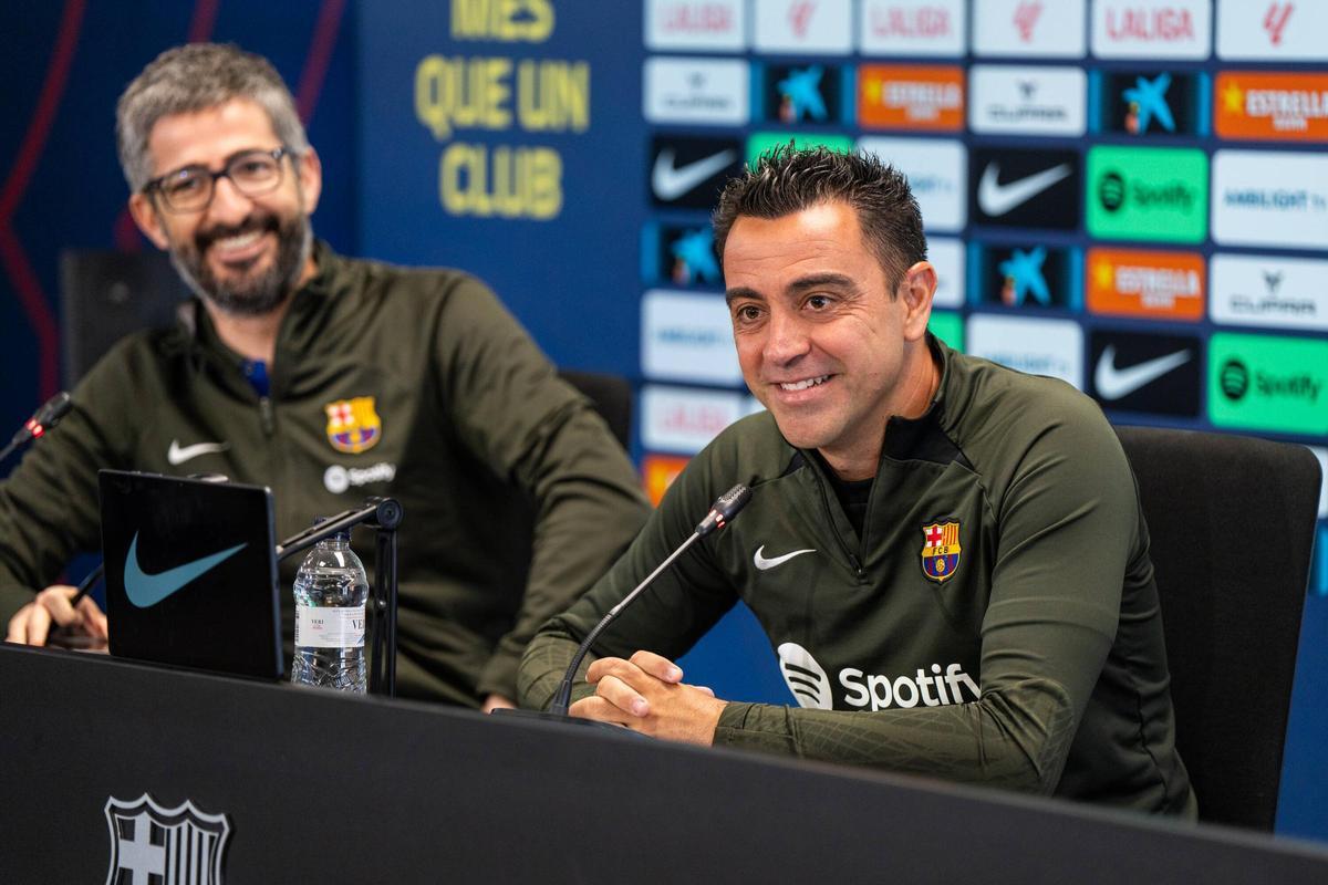 Último entrenamiento de Xavi Hernández con el Barça.