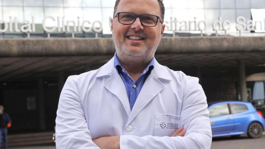 Federico Martinón-Torres en el Complejo Hospitalario Universitario de Santiago (CHUS). / XOÁN ÁLVAREZ