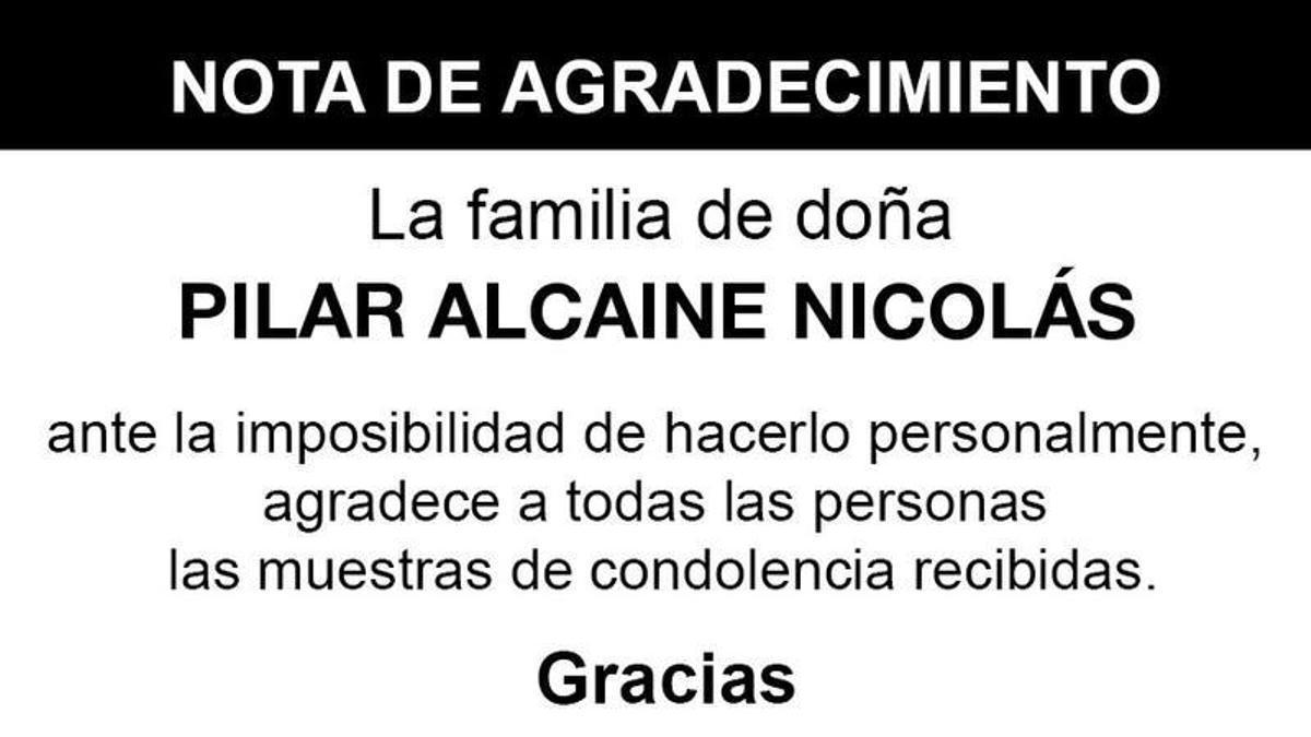 Nota Pilar Alcaine Nicolás