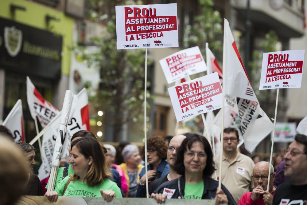 Manifestación en València en defensa de la Educación Pública