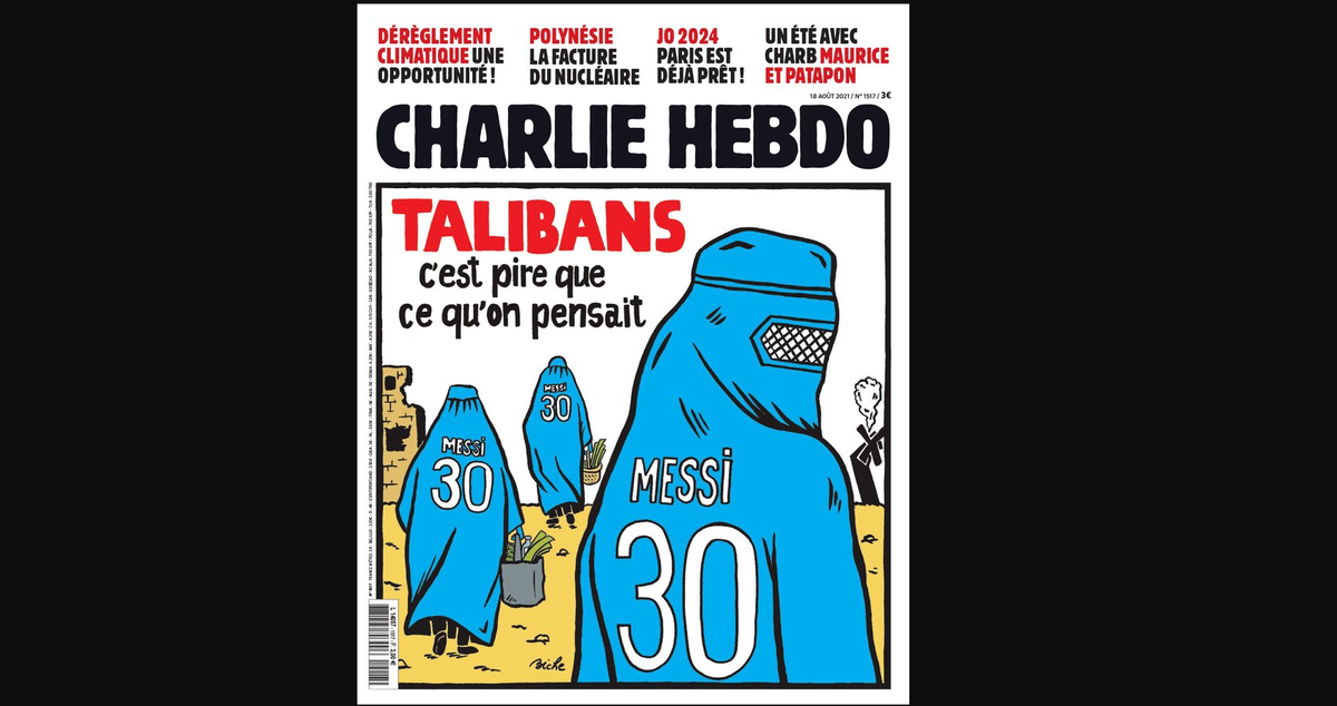 Afganistan, talibans i Messi: la polèmica portada de ‘Charlie Hebdo’