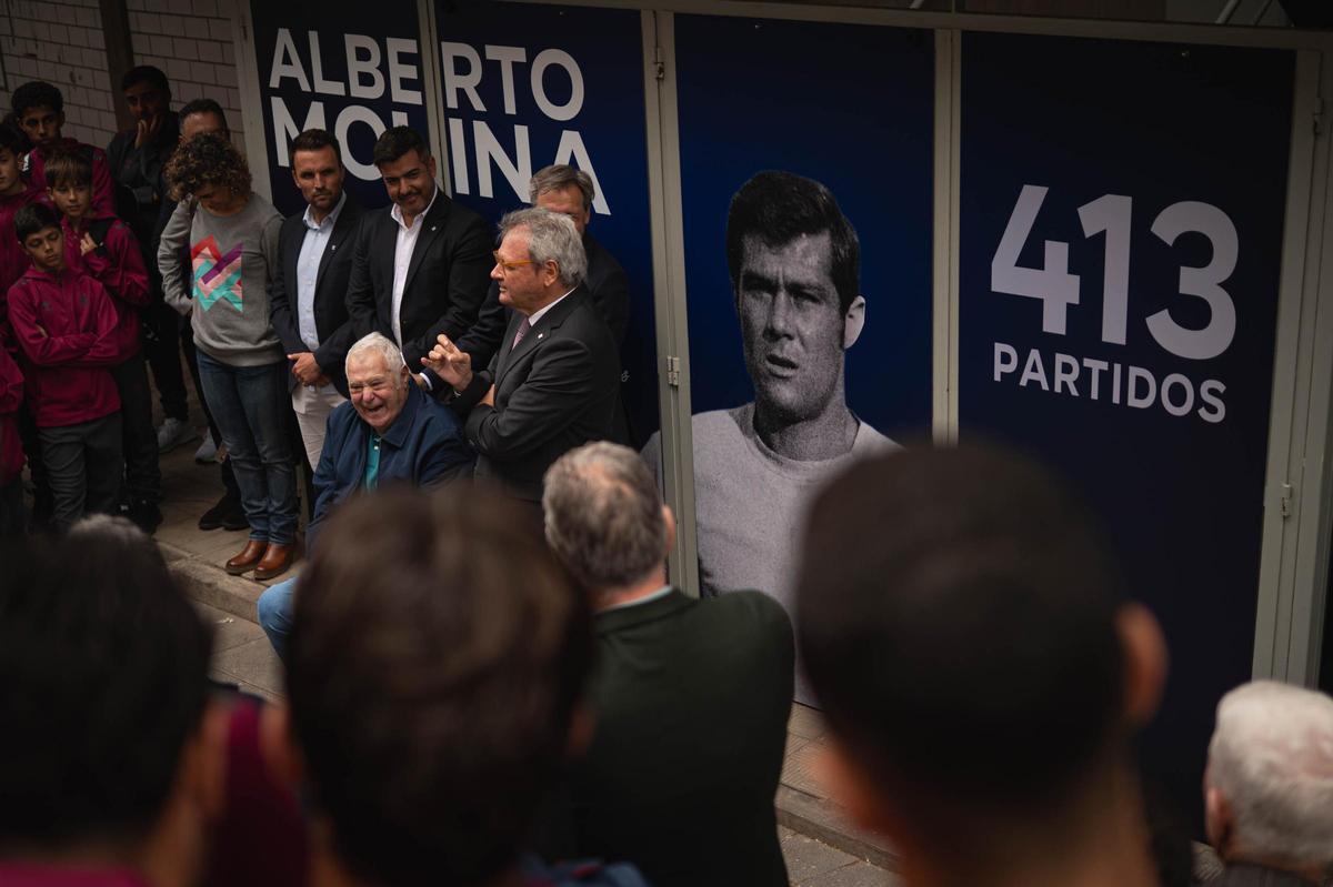 Nombramiento de la puerta 5 del Heliodoro dedicada a Alberto Molina