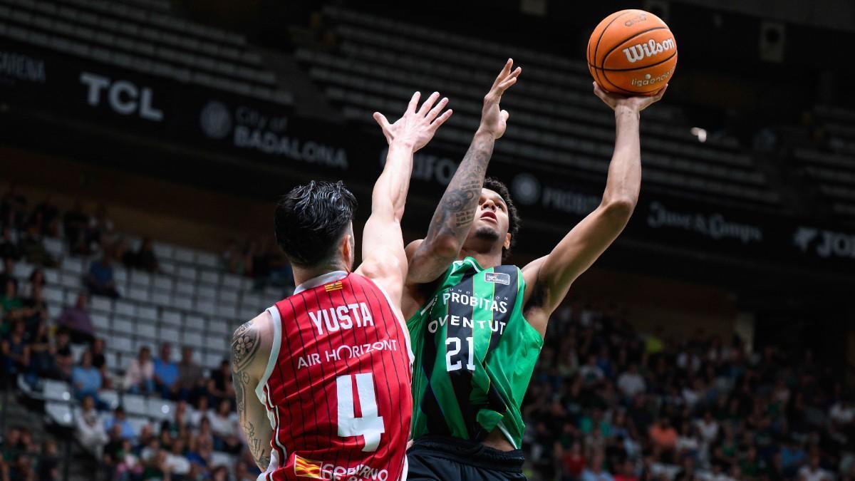 Miguel Allen, en un partido con el Asisa Joventut