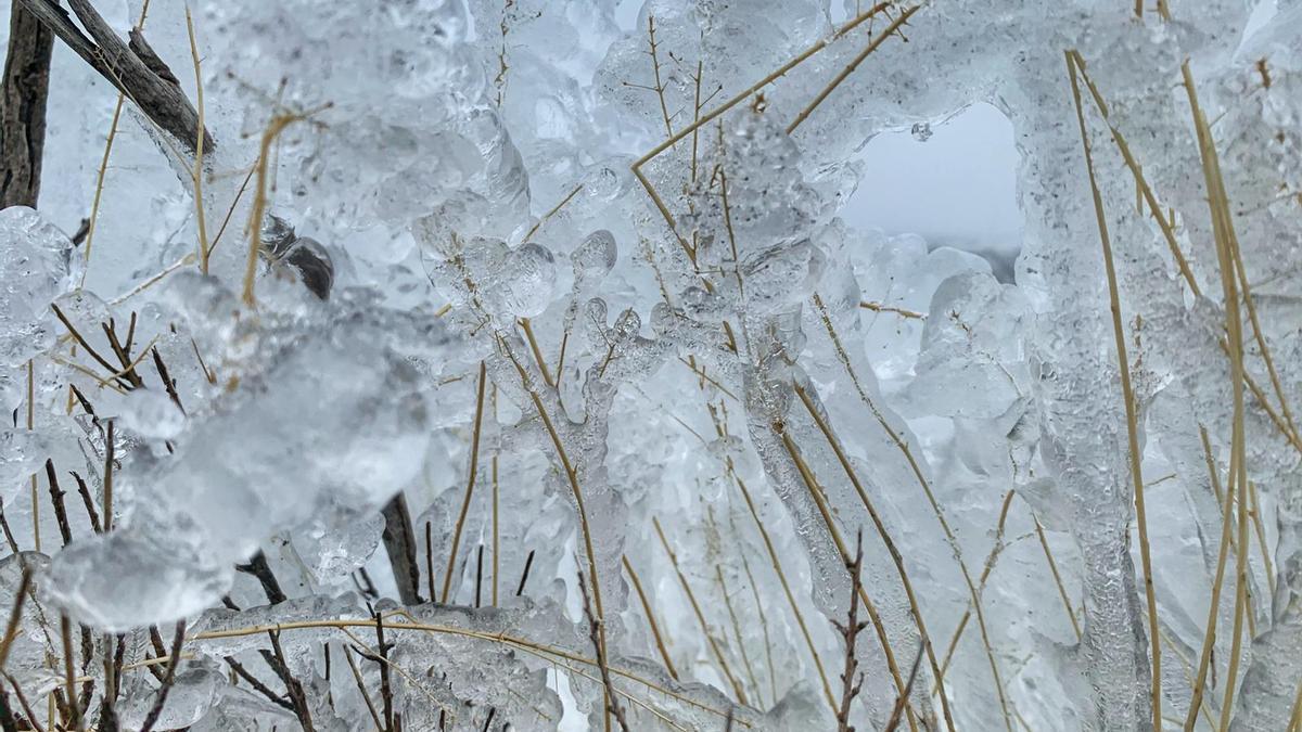 La nieve sigue presente en el Parque Nacional del Teide