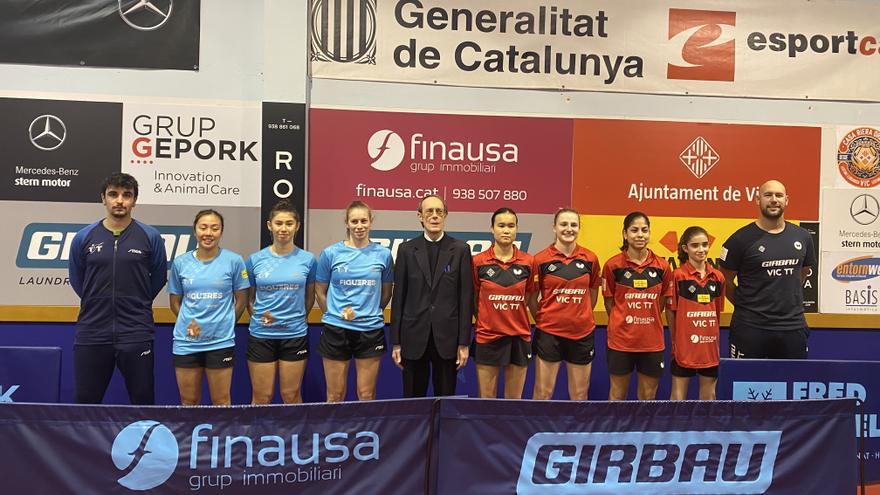 El Tennis Taula Tramuntana de Figueres s&#039;endú el derbi femení a Vic