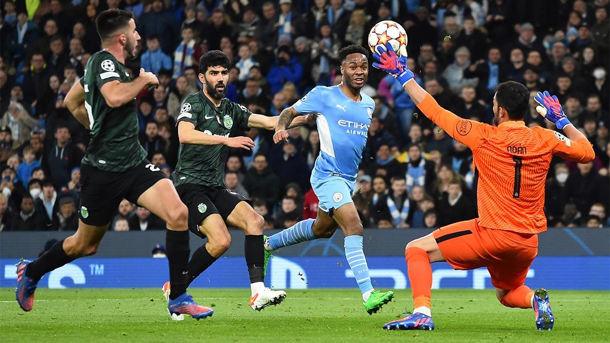 Manchester City - Sporting de Lisboa: las ocasiones de Sterling