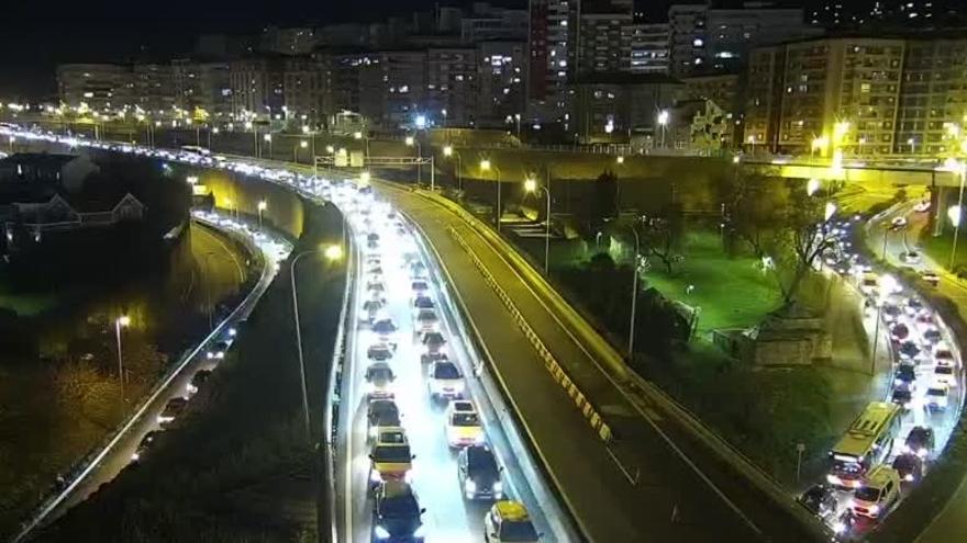 Nueva jornada de congestión en el centro de Vigo