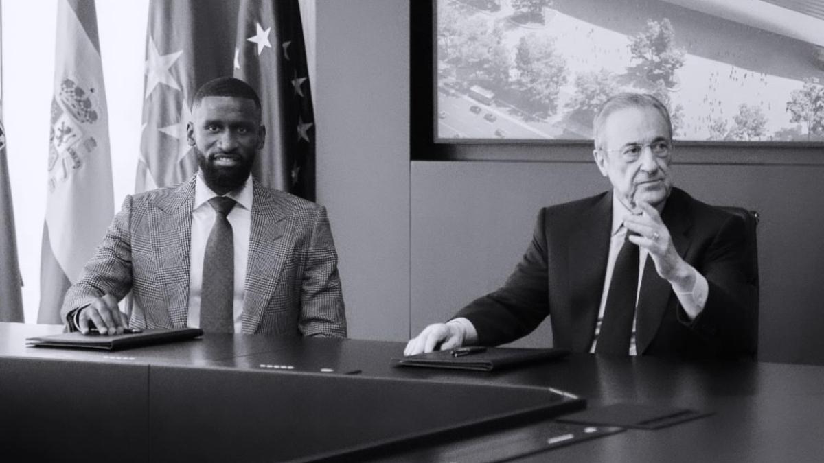 Florentino y Rudiger renuevan el contrato del alemán