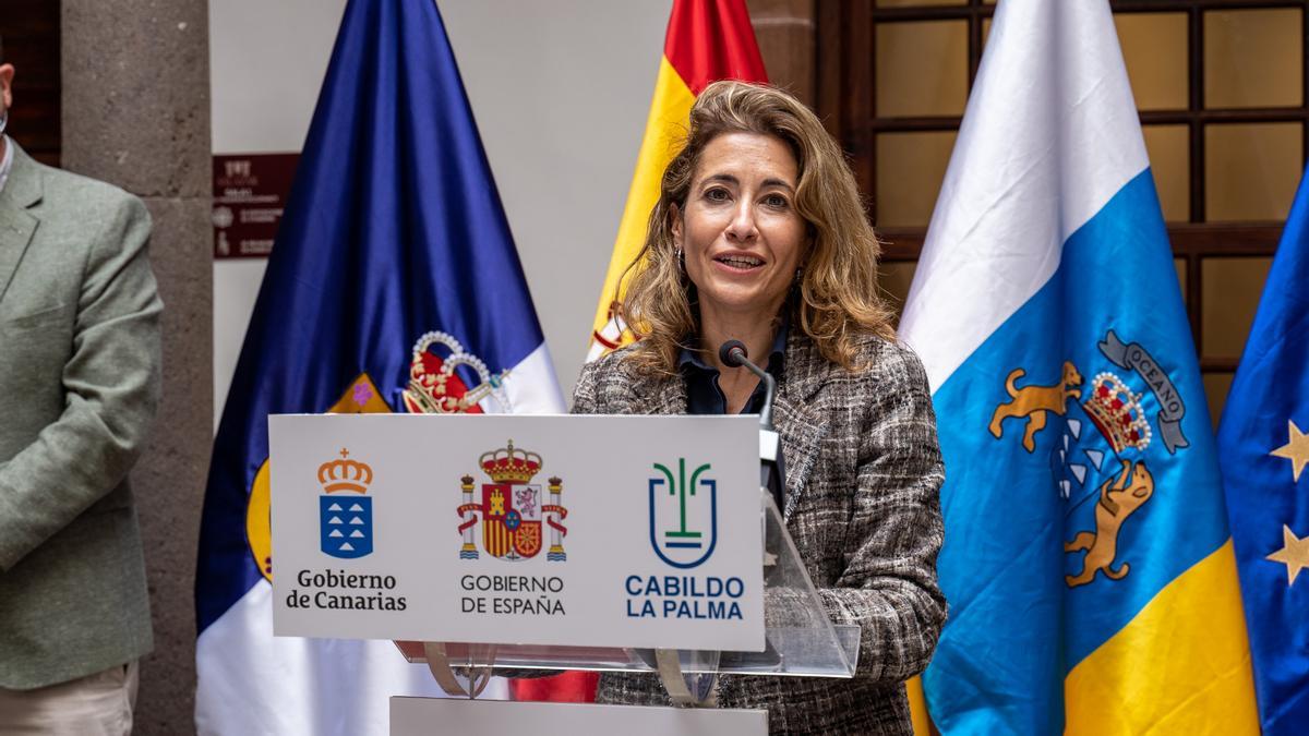 La ministra de Transportes, Raquel Sánchez.