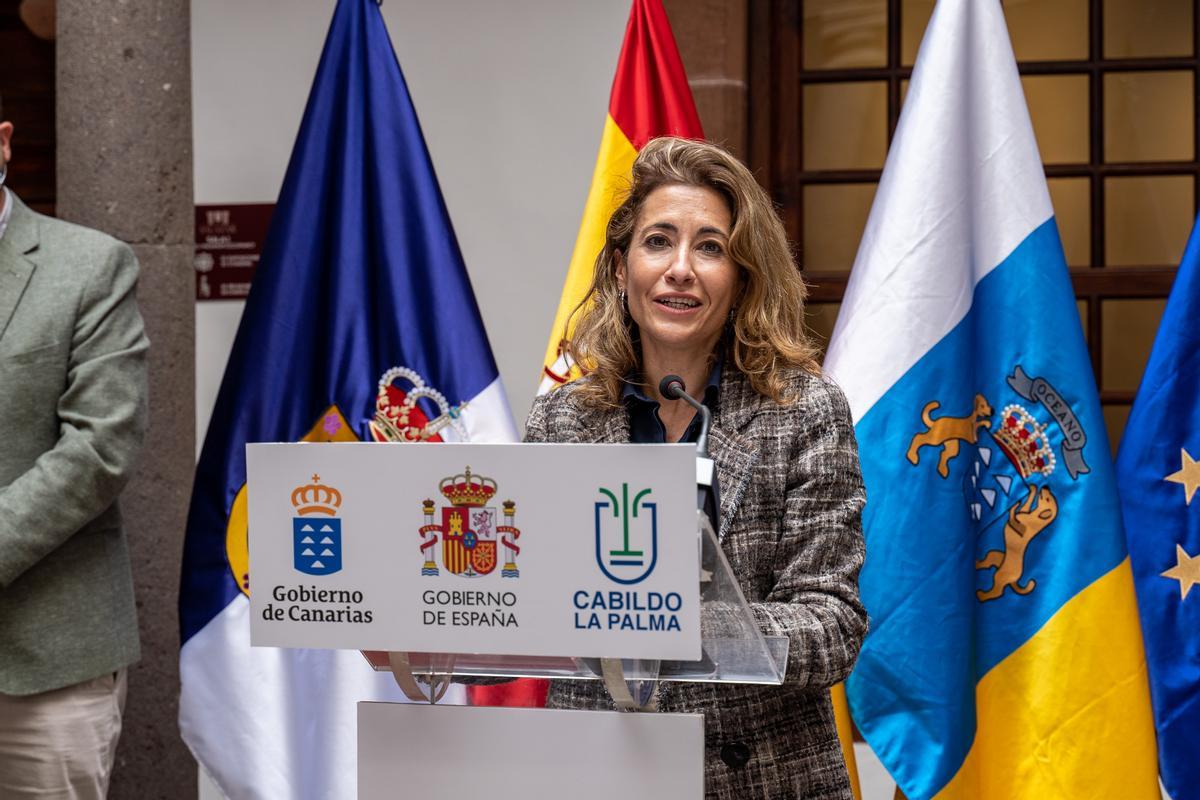 La ministra de Transportes, Raquel Sánchez.