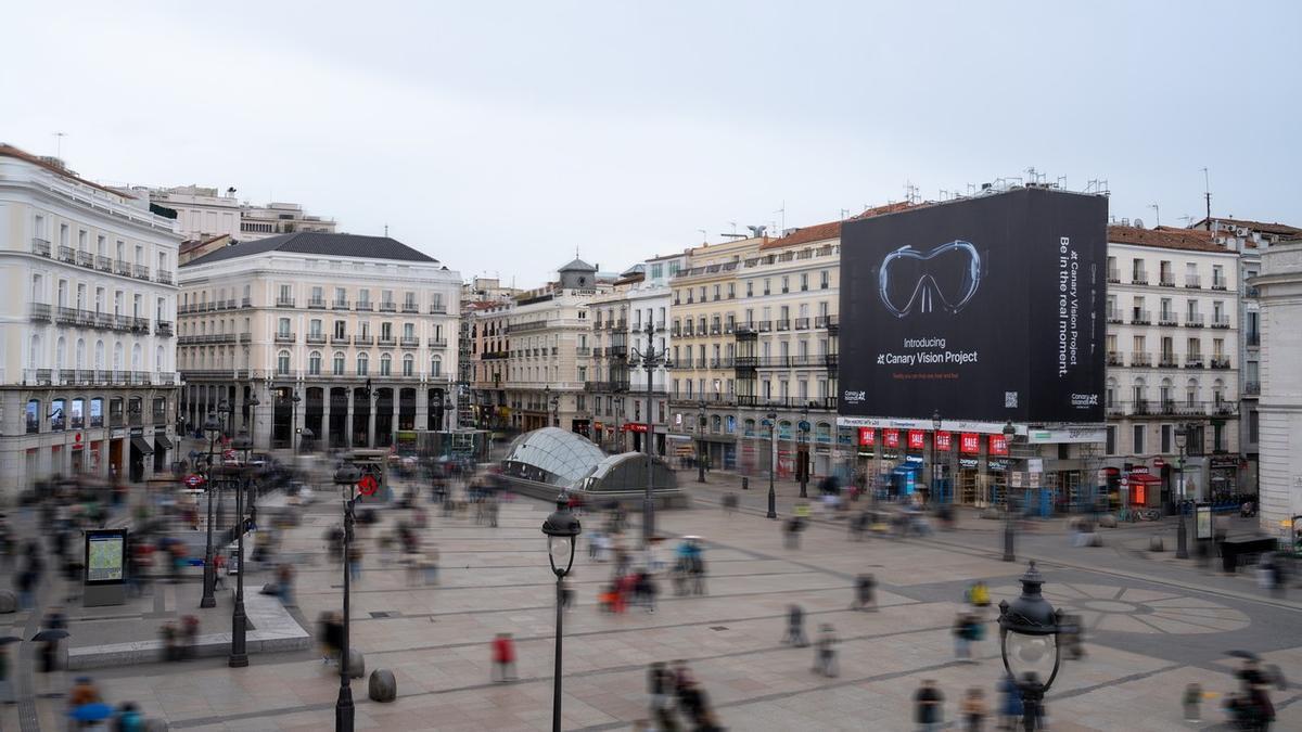 Turismo de Canarias ‘lanza’ sus propias gafas de realidad inmersiva con una acción promocional en el centro de Madrid