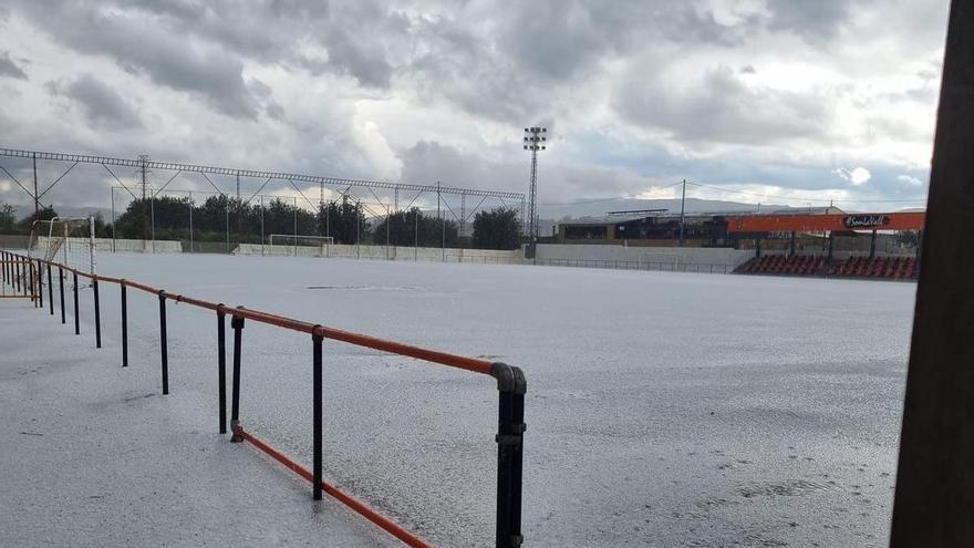 Así ha sido la tormenta de lluvia y granizo en la Vall dels Alcalans
