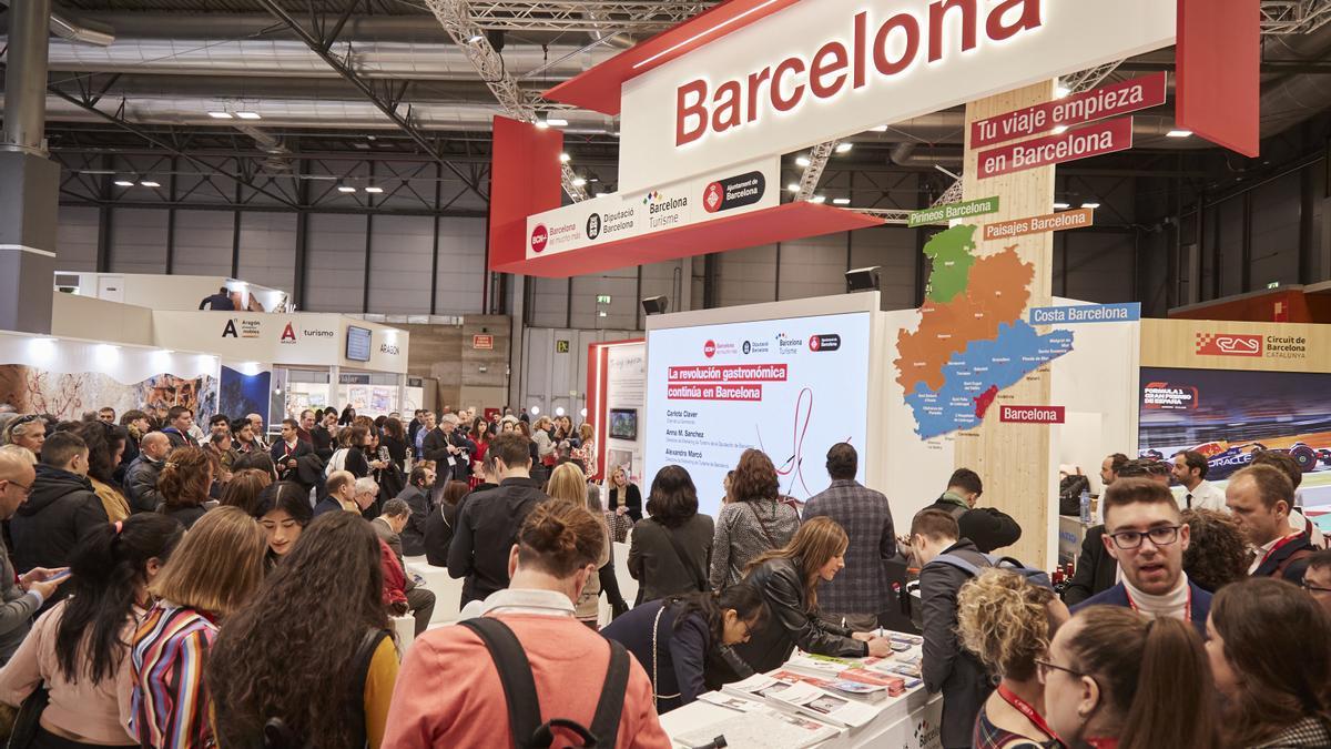 Presentación de la campaña de Turismo de Barcelona en Fitur.