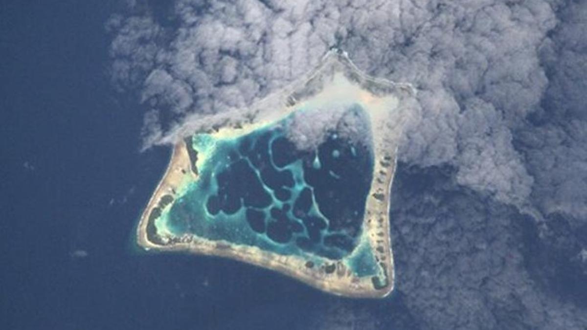 Vista aérea del archipiélago de Tokelau.