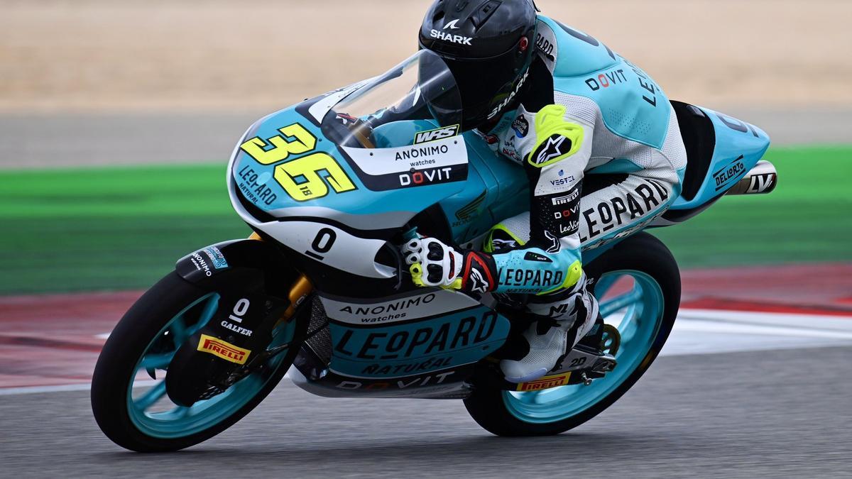 El piloto español de Moto3 Ángel Piqueras.