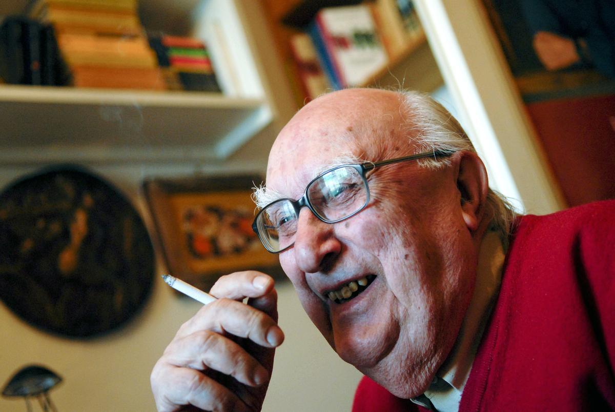 Andrea Camilleri, en su casa de Roma, en una imagen de archivo.