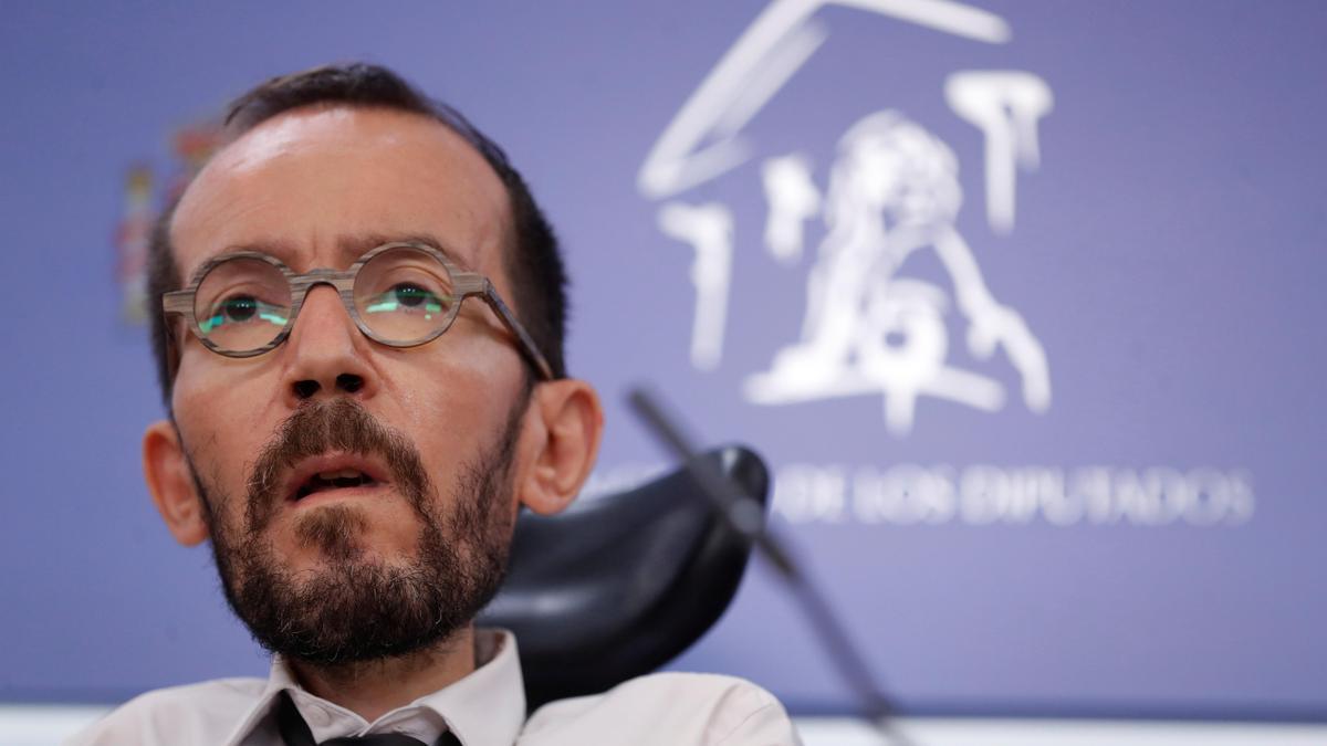 El portavoz de Unidas Podemos en el Congreso, Pablo Echenique.