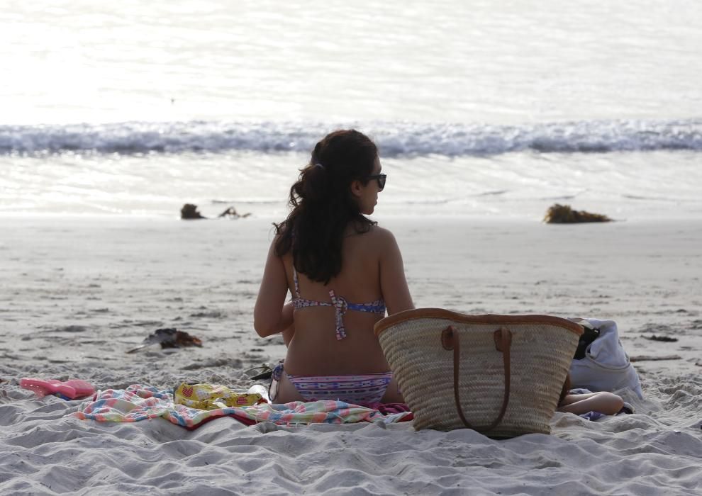 El ''veroño'' permite mezclar magosto y playa