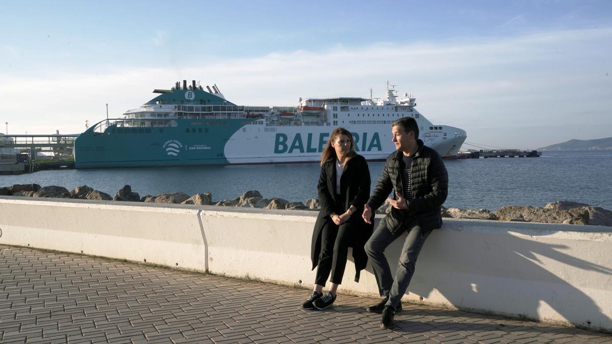 Uno de los ferrys de la naviera de Dénia Baleària.