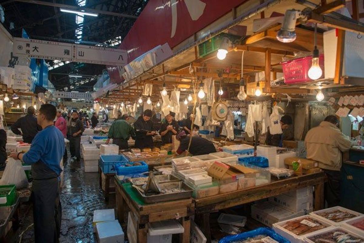 mercado de Tsukiji de Tokyo