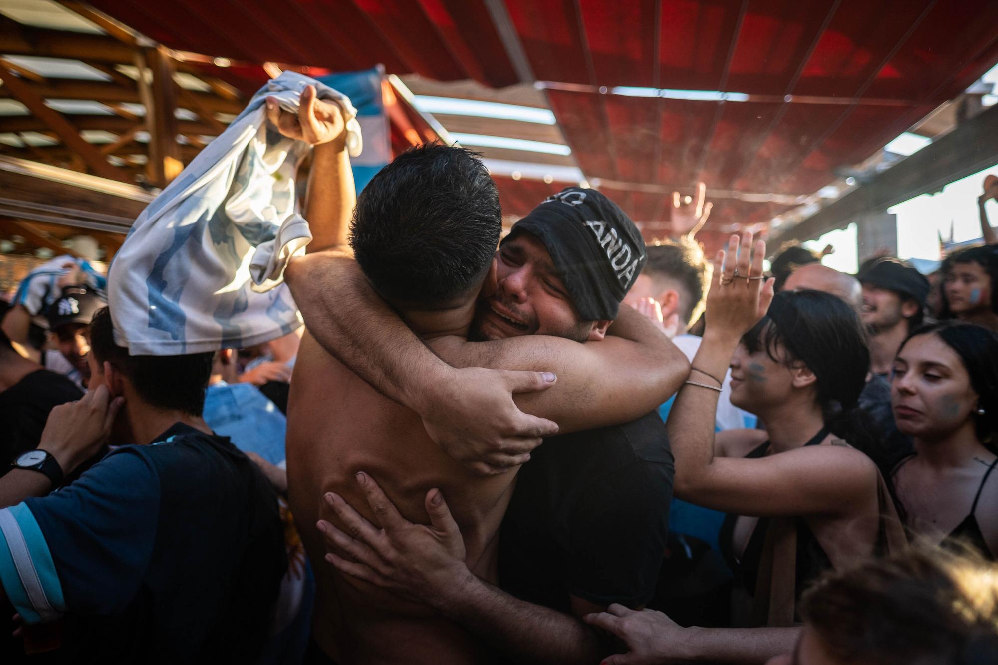 Celebración del Mundial de los argentinos afincados en Tenerife