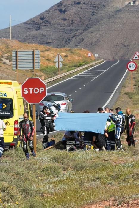 FUERTEVENTURA - Un hombre de 28 años fallece en un accidente de moto en la zona de Tamariche, Fuerteventura - 26-03-17