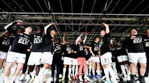 El Elversberg celebra su ascenso a la Bundesliga