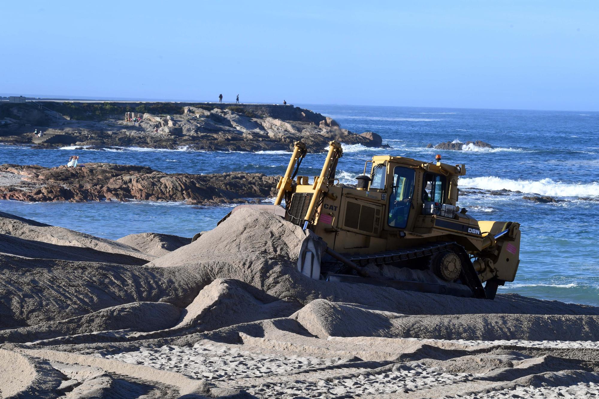 Las playas se preparan para los temporales