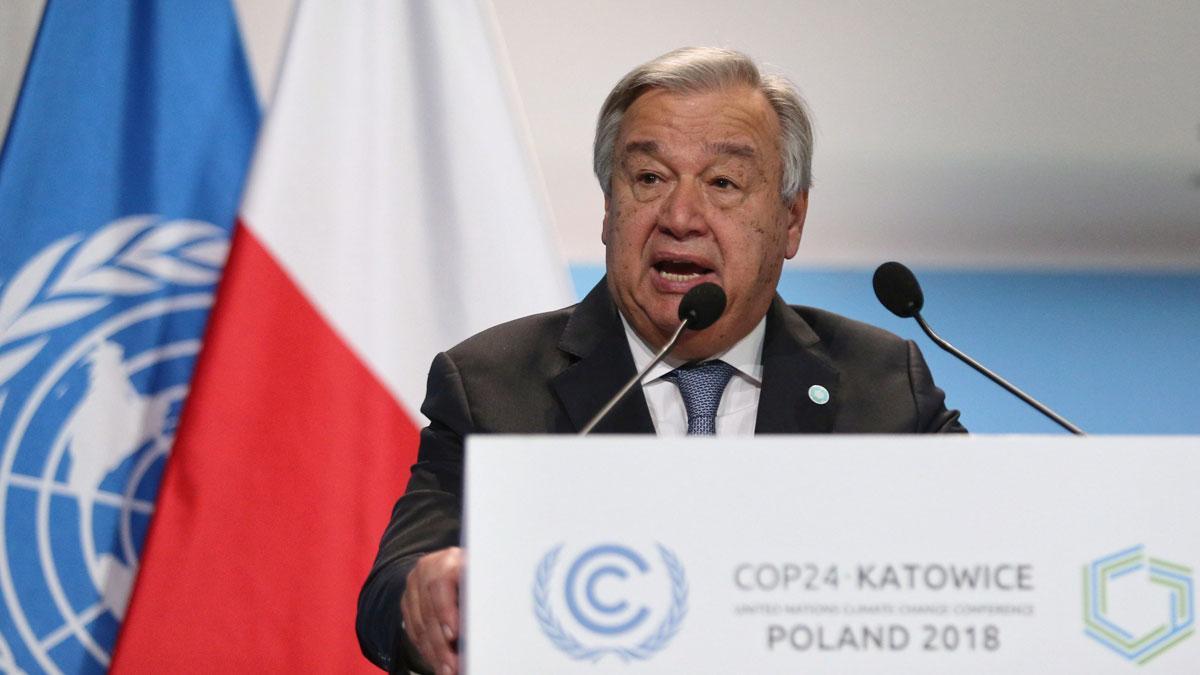 Guterres: "Aún cuando somos testigos de los devastadores impactos climáticos, no estamos haciendo lo suficiente"