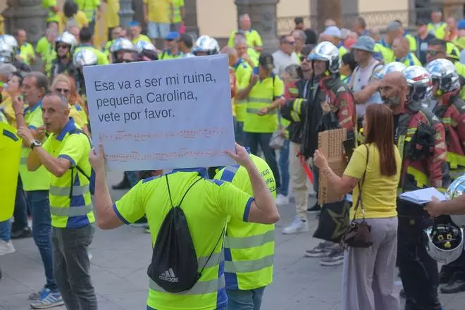 Huelga de trabajadores del Servicio de Limpieza del Ayuntamiento de Las Palmas de Gran Canaria