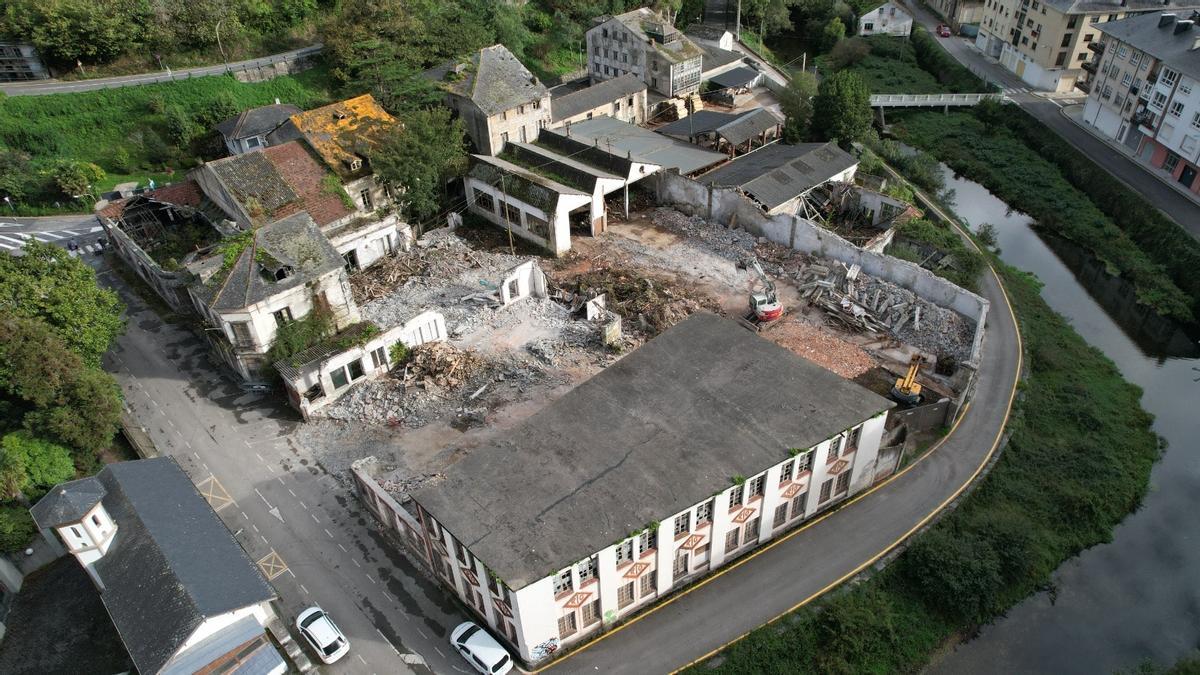 Vista aérea de los trabajos, en una imagen cedida por el Ayuntamiento.