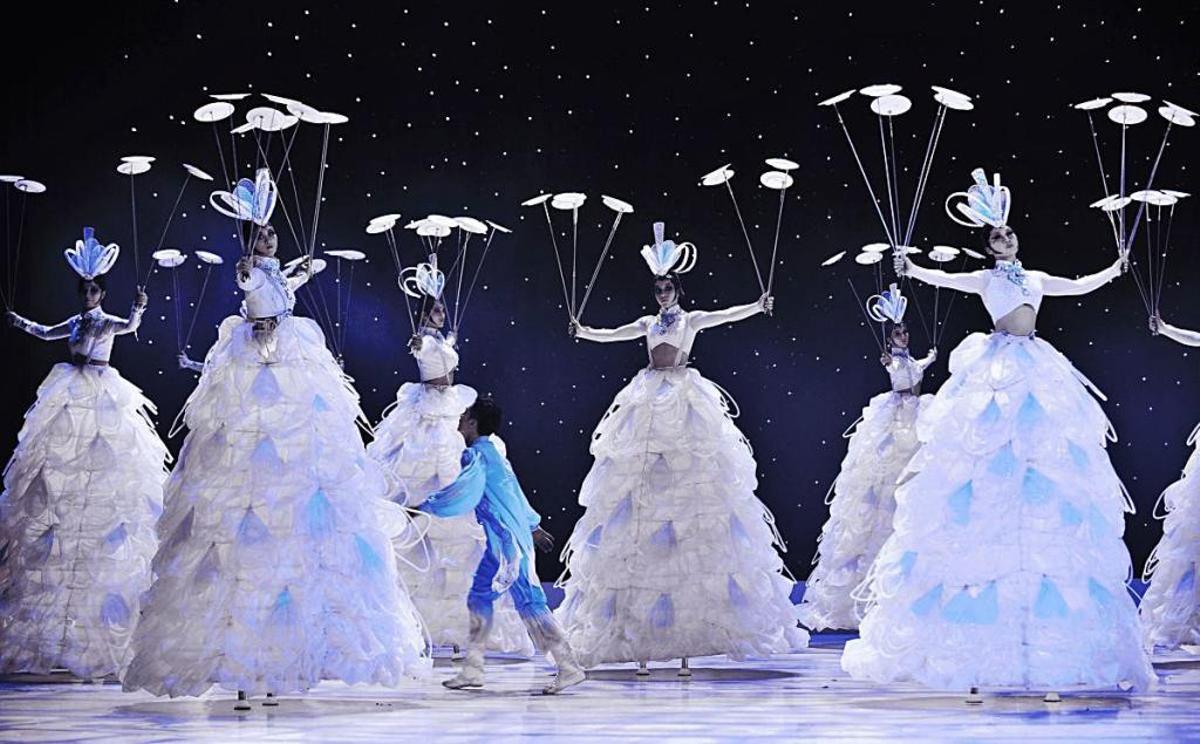 Una representación del Gran Circo Acrobático de China.