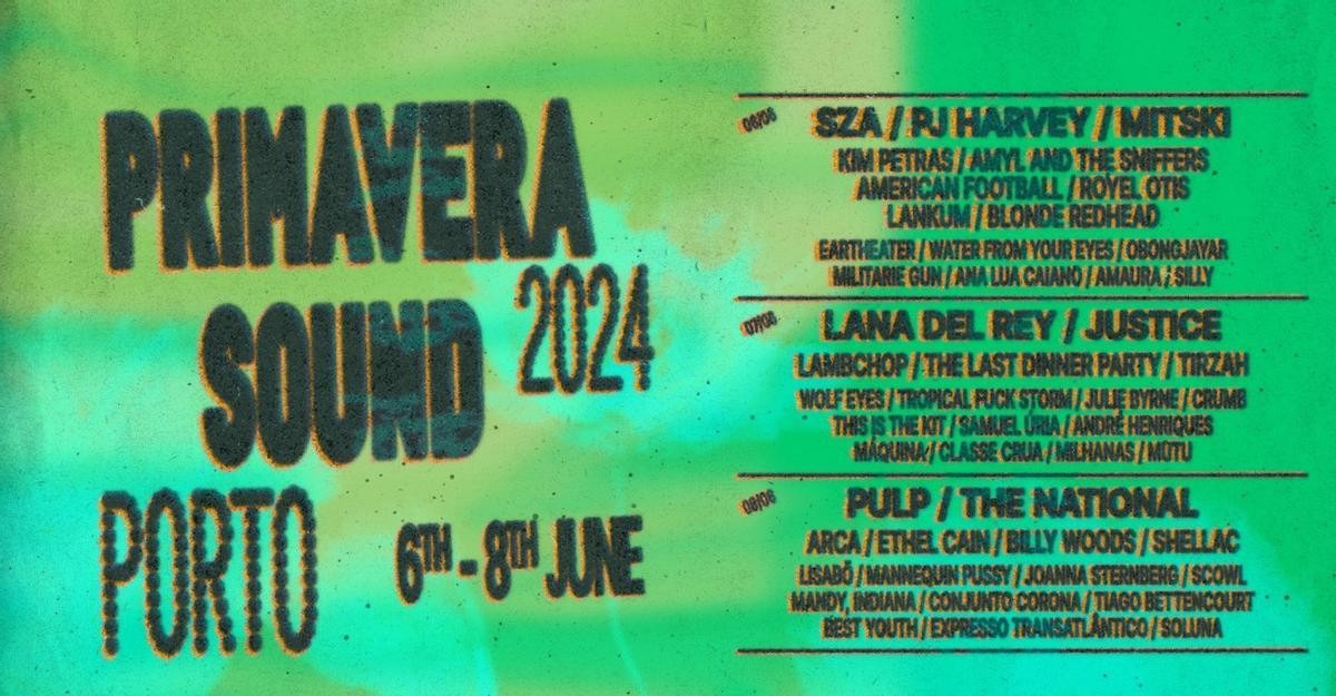 Cartel del Primavera Sound de Oporto 2024.