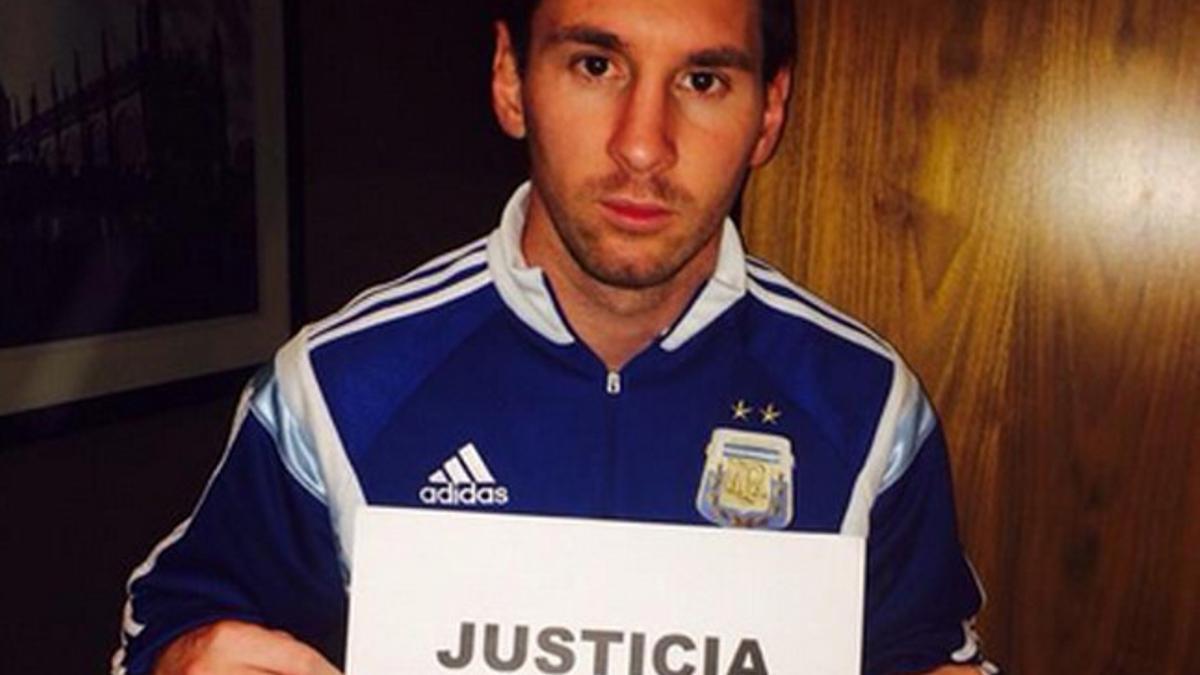 Leo Messi se sumó a la campaña a favor de Jorge 'Topo' López