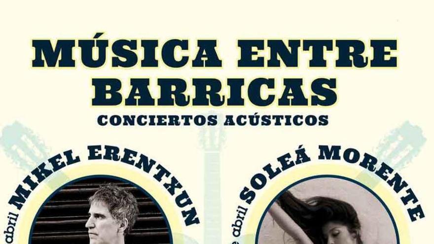 Cartel anunciador del ciclo de conciertos acústicos. Foto