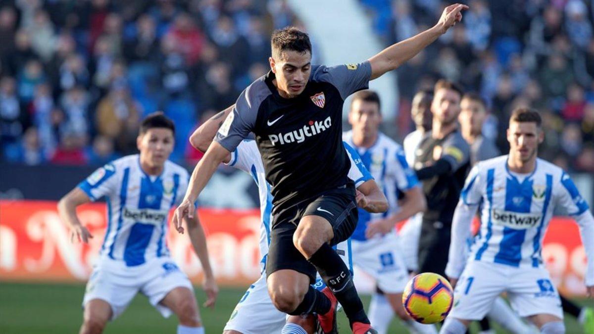 Ben Yedder, durante el Leganés Sevilla de la primera vuelta