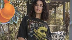 Kendall Jenner, con una camiseta en la que se apropia de los icónicos Kiss.