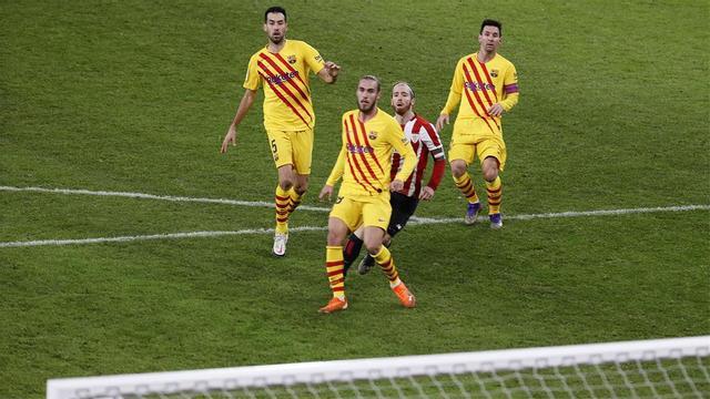 Muniain recortó distancias en el marcador en el último tramo del partido ante el Barça